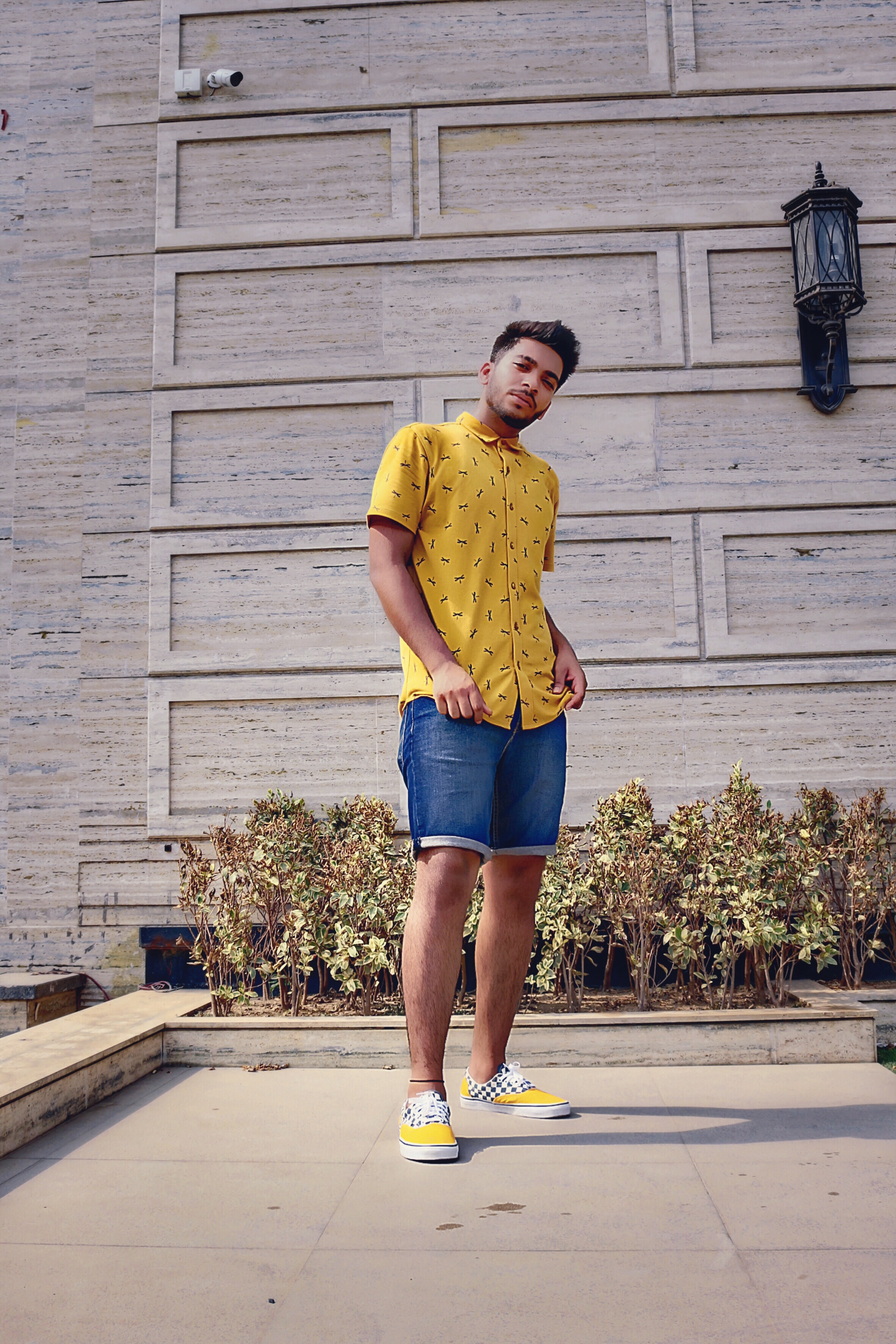yellow vans outfit